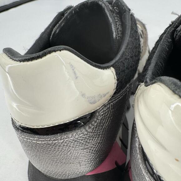 dolce & gabbana shoes 37.5 7.5 suede patchwork capri sneakers designer luxury - Picture 12 of 13